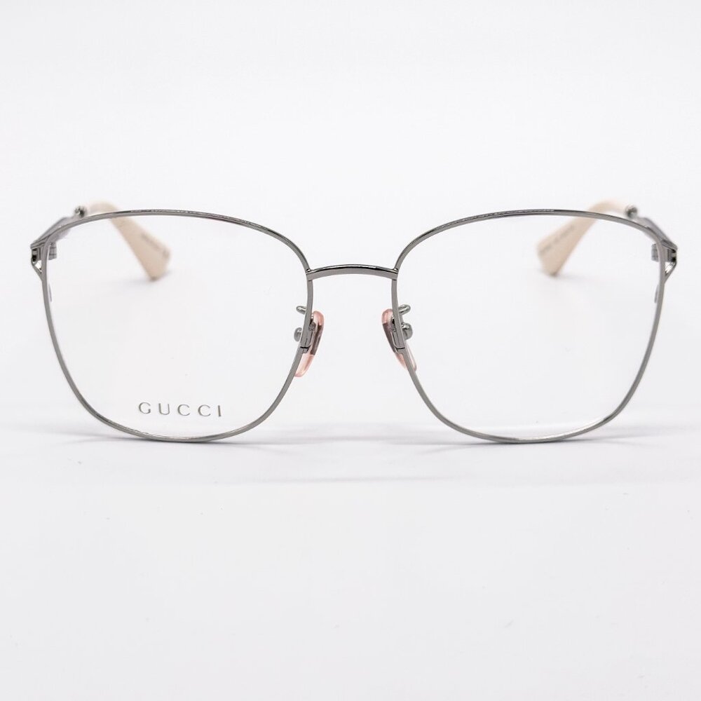 NEW GUCCI GG0819OA 003 WOMEN SILVER EYEGLASSES GUCCI